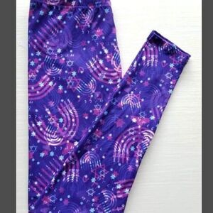 Kids - Menorah Hanukkah Leggings